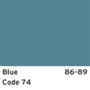 Rear Carpet. Blue Poly-Back Convertible 86-87