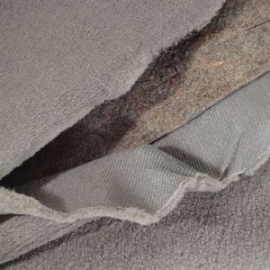 Rear Carpet. Gray Poly-Back Coupe 92-93