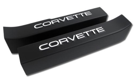Sill Ease. Black W/Corvette Logo 88-89