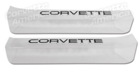 Sill Ease. Clear W/Corvette logo 84-87