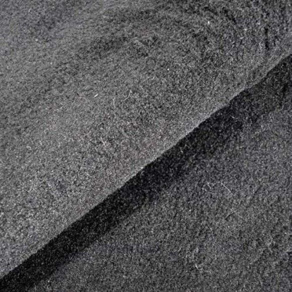 Rear Carpet. Black Mass-Back Convertible 86-87