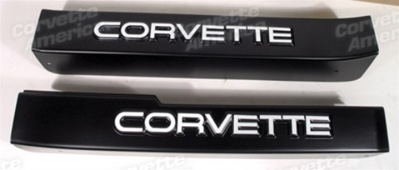 Sill Ease. Black W/Corvette Logo 84-87