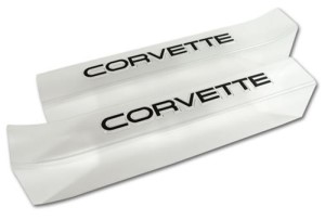 Sill Ease. Clear W/Corvette Logo 88-89