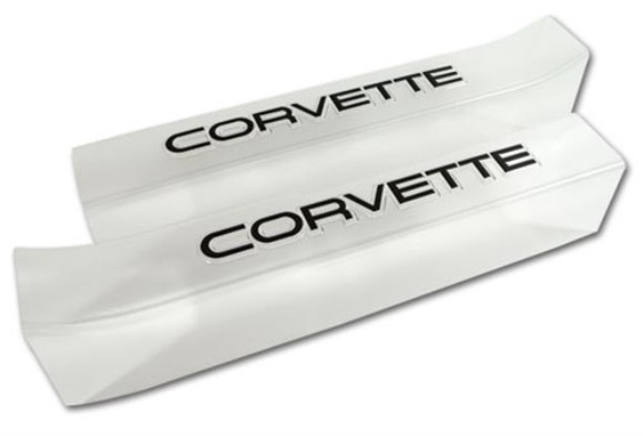 Sill Ease. Clear W/Corvette Logo 88-89