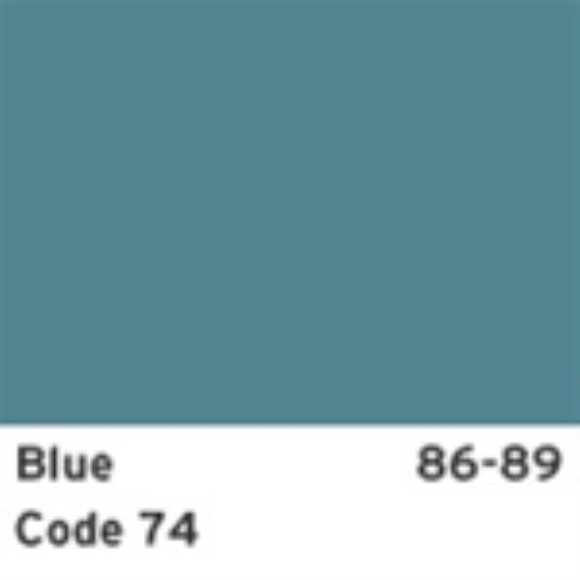 Rear Carpet. Blue Mass-Back Coupe 88-89