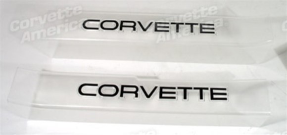 Sill Ease. Clear W/Corvette Logo 90-96