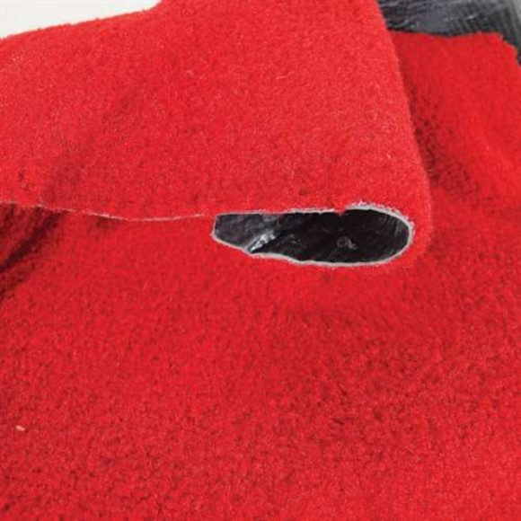 Rear Carpet. Red Mass-Back Convertible 90-91