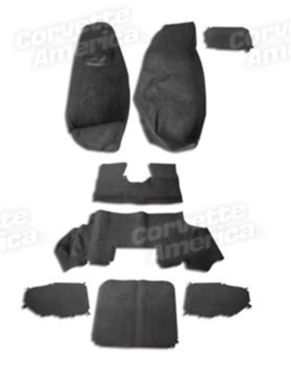 Carpet - Black Mass-Back Coupe 97-04