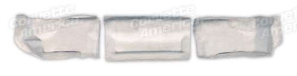 Taillight Panel Covers Convertible 3 piece- Gray. 98-00