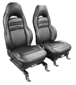 Leather Seat Covers. Black Sport 97-04