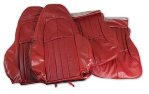 Leather Seat Covers. Red Standard 97-99