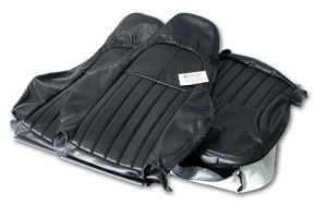 Leather Seat Covers. Black Standard 97-04