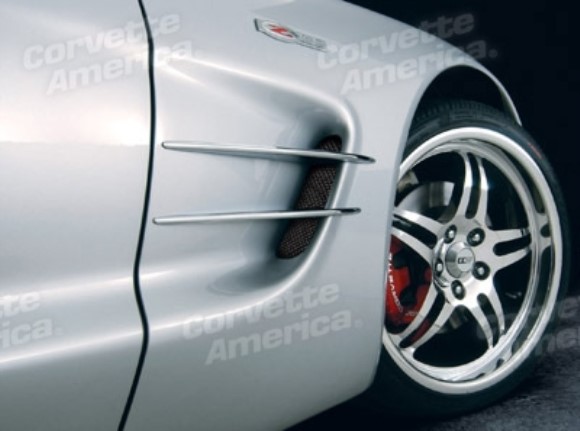 Fender Side Spear Set - Chrome Billet 97-04