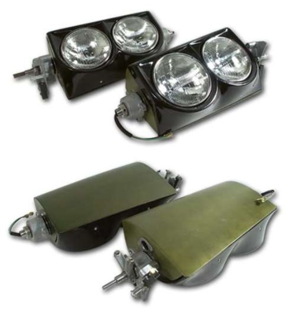Headlight Assembly. LH & RH 63-67