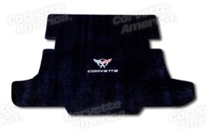 Coupe Cargo Mat. Black W/Silver C5 Logo & Corvette Script 97-04