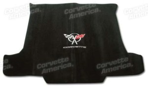 Convertible Cargo Mat Black W/Silver C5 Logo & Corvette Script 98-04