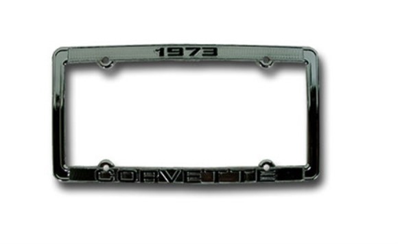 License Plate Frame. Corvette Chrome 73