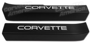 Sill Ease. Black W/Corvette Logo 90-96