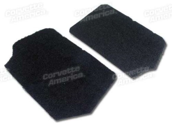 FRONT SPEAKER COVER CARPETS. BLACK PILE 90-93