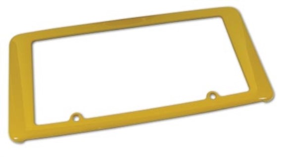 Rear License Plate Holder - Millennium Yellow 05