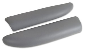 Leather ArmRest Pads - Steel Gray 05