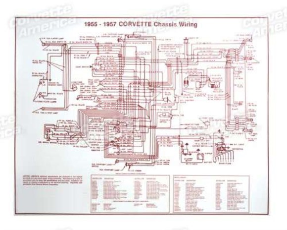 Wiring Diagram V8 Laminated 17-x22- 55-57