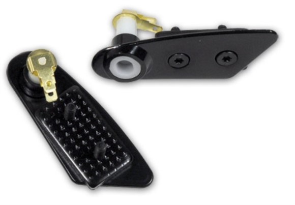 T-Top Rear Switch Plates Black 79-82
