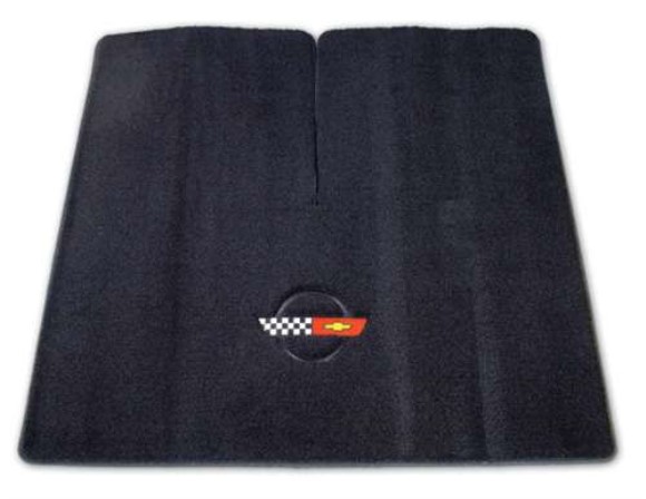 Cargo Mat. Velourtex Grey W/C4 Black Coupe 84-90
