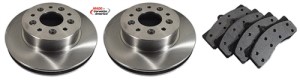 Rear Brake Rotors & Pads Kit 65-82