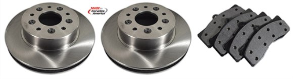 Rear Brake Rotors & Pads Kit 65-82