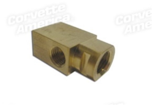 Brake Line Block. LR - 63-64 All, 65 All W/O PB, 65 W/PB 3/16 In. 63-65