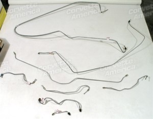 Brake Line Set. W/Power Brake 69