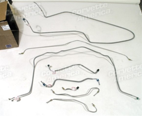 Brake Line Set. W/O Power Brake 70-73