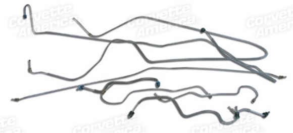 Brake Line Set. W/Power Brake 70-73