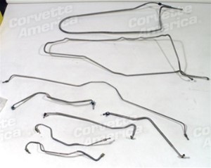 Brake Line Set. W/O Power Brake 75