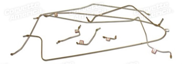 Brake Line Set. W/O Power Brake 63-64