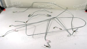 Brake Line Set. W/O Power Brake 3/16 Inch 65