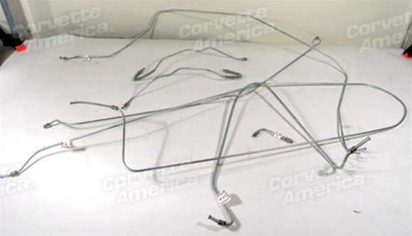 Brake Line Set. W/O Power Brake 3/16 Inch 65