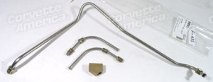 Gas Line. Stainless Steel - Pump To Carburetor L88 67-69