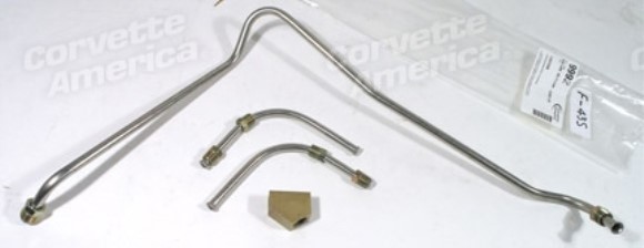 Gas Line. Stainless Steel - Pump To Carburetor L88 67-69