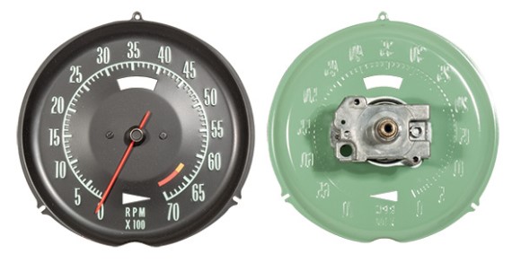 Tachometer. 6500 RPM Red Line 69-71