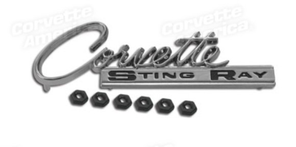 Glove Box Door Emblem. 64-65