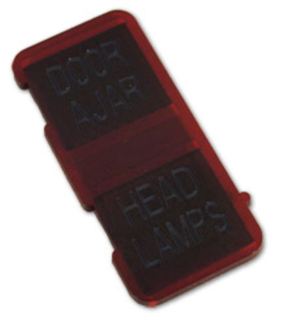 Lens. Warning, Door Ajar & Headlight 69-74
