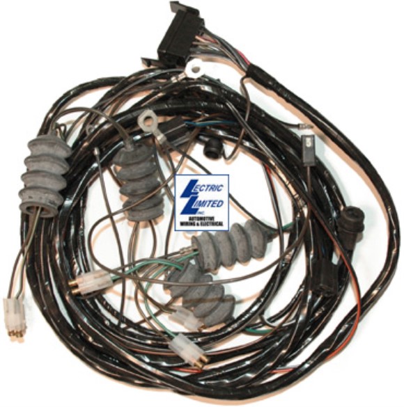Harness. Rear W/O Back Up Lamps - Coupe 65