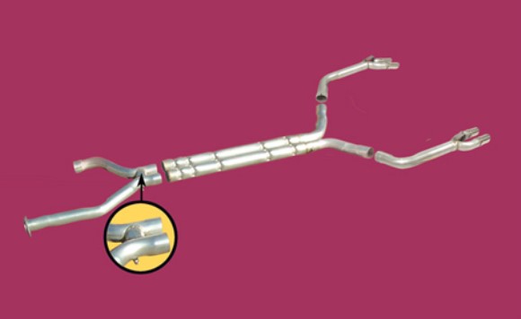 Exhaust System Chambered W/Stainless Steel Tip Eliminators 92-95