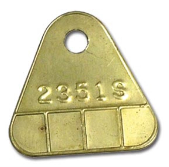 Carburetor Id Tag. 2351S 55