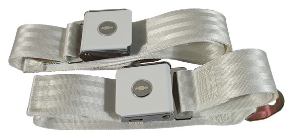 Seat Belts. Bowtie Lift Latch - White 64