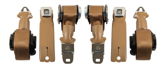 Seat Belts. Lap & Shoulder - Dark Saddle 72-73