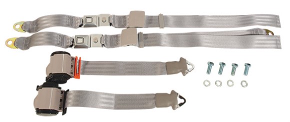 Seat Belts. Lap & Shoulder - Silver 69