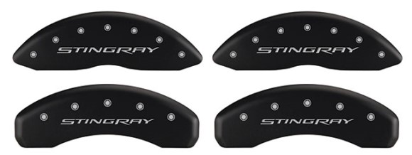Caliper Covers Matte Black W/Stingray 14-18